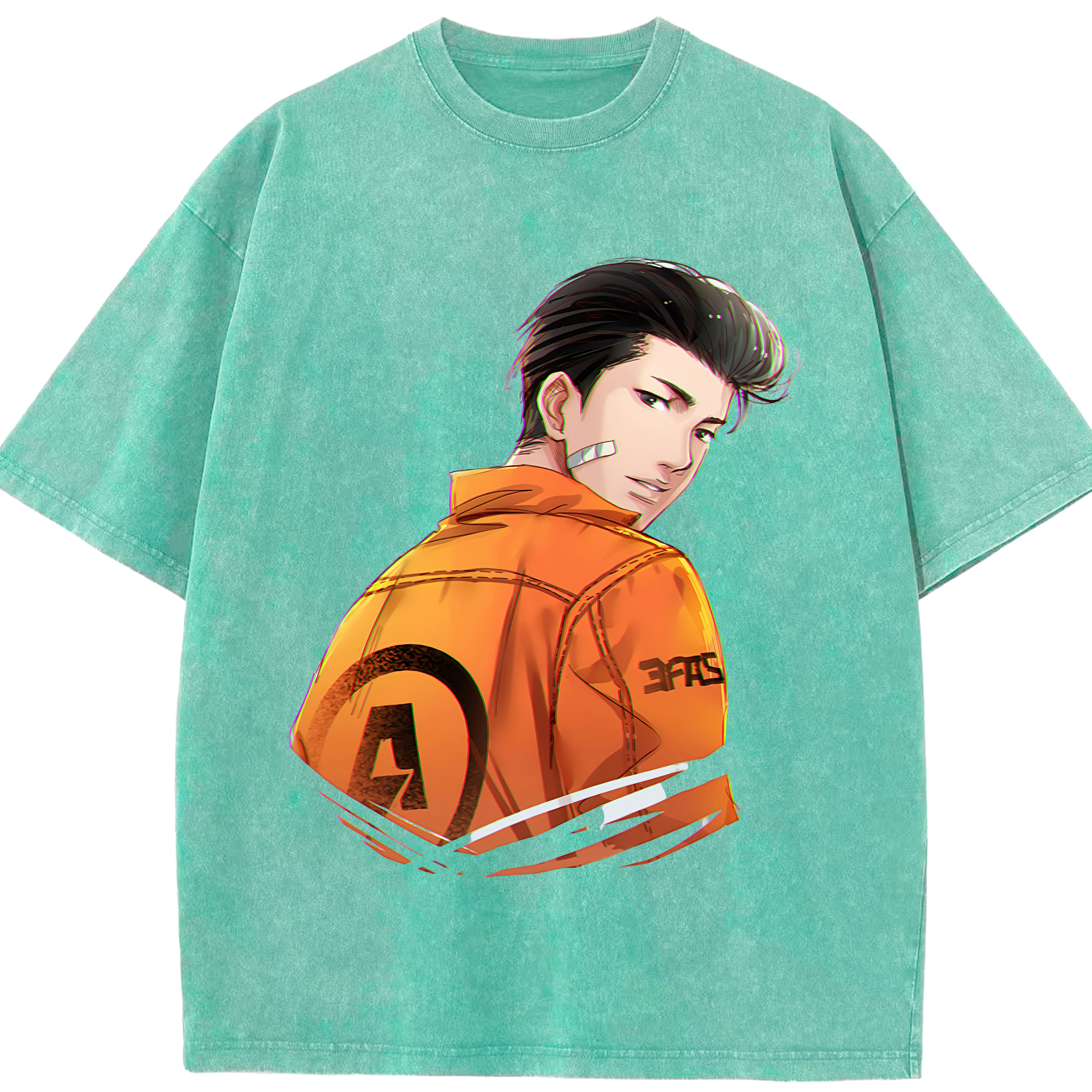 （画像用） SLAM DUNK／スラムダンク 綿100% ヴィンテージ風 半袖Tシャツ（フロントプリント）